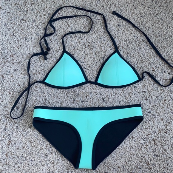 triangl swimwear Other - Blue Triangl Swimsuit Set